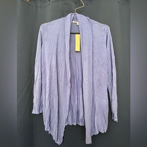 Cyrus Blue Drapey Cardigan NWT
